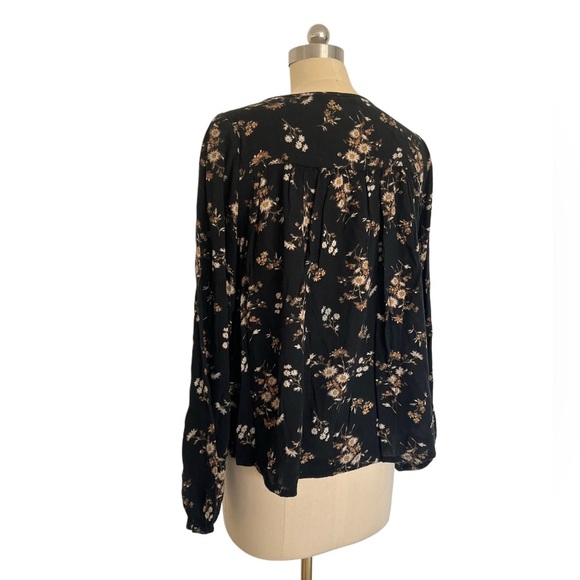 Denim and Supply Ralph Lauren Cotton blend Boho Cottagecore Floral Lace Top M - Picture 3 of 8